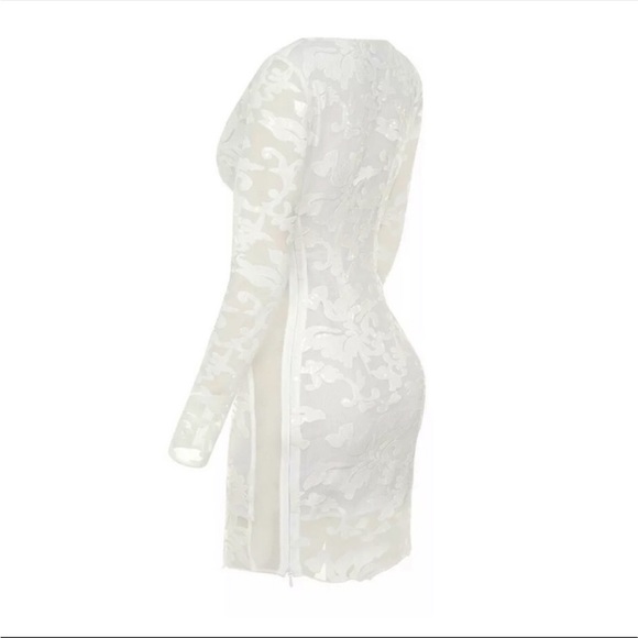 RARE House of CB white lace sequin Casmia dress size XS bride wedding - Picture 7 of 9